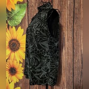 Stephen and Casey Sleeveless High Collar Blouse